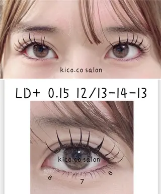 マツエク・マツパ kico.coサロン モニカのマツエク・マツパデザイン