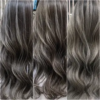 ロング カラー 松井那津子 /ハイライトブリーチのヘアスタイル