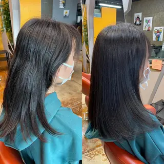 ロング CRE'PS HAIR HIMAWARI所属・山本 大智のヘアスタイル