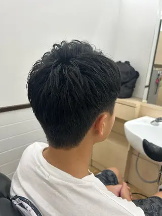 ミディアム メンズ トミオカ メイのヘアスタイル