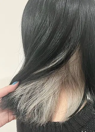 ミディアム カラー Agu hair dio 熊本上通所属・西田 美桜のヘアスタイル