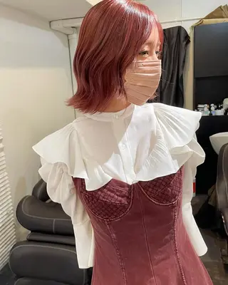 ショート カラー 髪質改善 Noe心斎橋店のヘアスタイル