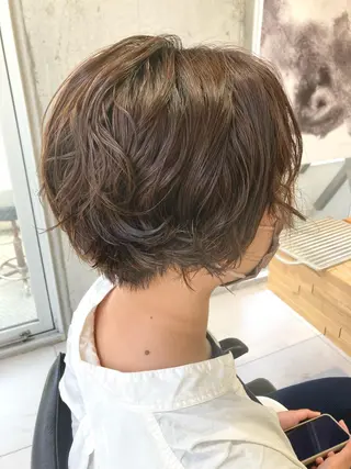 ショート 園田あずさ/髪質改善 /透明感カラーのヘアスタイル
