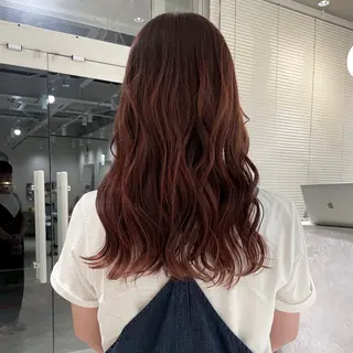 ロング カラー 林 千聖のヘアスタイル