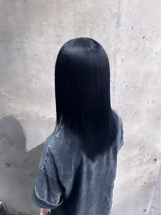 セミロング LEF TATEMACHI所属・西山祐生/ハイトーン /ケアブリーチ/艶髪のヘアスタイル