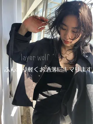 ミディアム パーマ ブランロール中目黒店所属・stylist 杉浦駿生のヘアスタイル