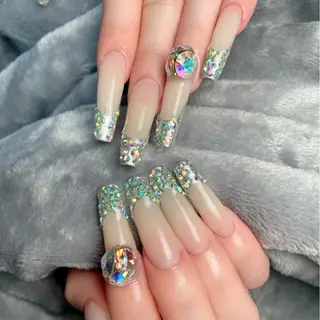 ロング ネイル 下妻市ﾈｲﾙｻﾛﾝ M_styleのネイルデザイン