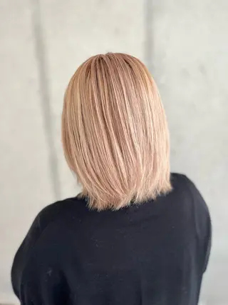 ミディアム カラー Mariana雛/ 西大分/ハイライトのヘアスタイル