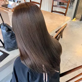 セミロング オオバヤシ マホのヘアスタイル