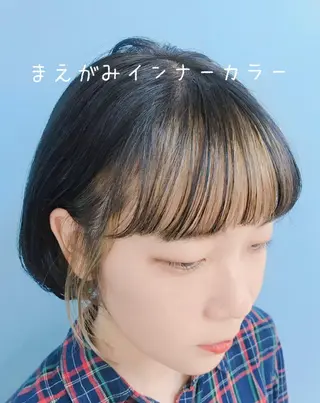 ショート カラー ヘアアレンジ パーマ×ウルフカット koya☆のヘアスタイル