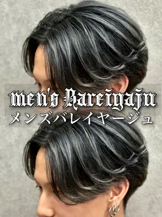 カラー パーマ メンズ 札幌メンズヘア指名 No.1光👑👑のヘアスタイル
