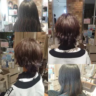 ショート カラー ヘアアレンジ E Komo hair所属・Wow❕E Komo hair 永井一輝のヘアスタイル