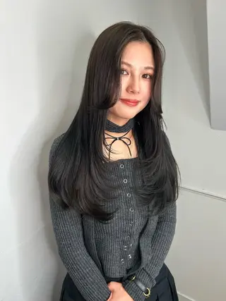 ロング カラー land所属・透明感カラー/レイヤ ー🌙Honokaのヘアスタイル