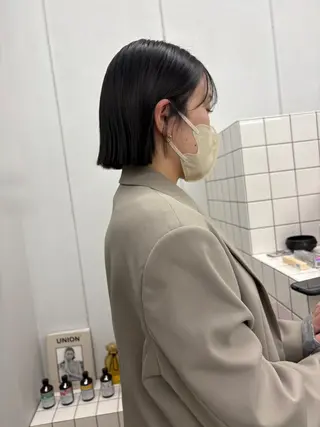 ショート カラー 細川 夕利亜のヘアスタイル