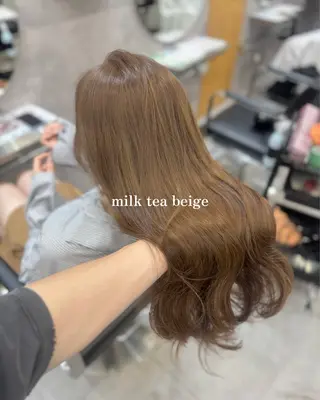 ロング カラー 宮本 優のヘアスタイル