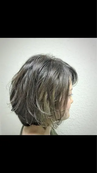 ミディアム カラー ヘアアレンジ BonD hairのヘアスタイル