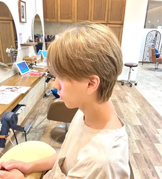 ミディアム カラー メンズ カット特化型 美容師/栗本のヘアスタイル