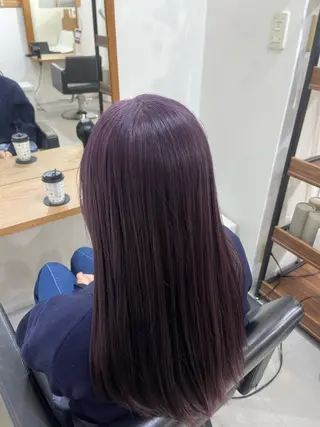 ロング カラー ✨🎨ブリーチなし 透明感カラー✨美友のヘアスタイル
