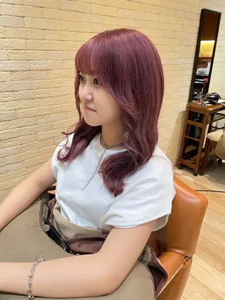 ロング 亀川蓮 Agu hairのヘアスタイル