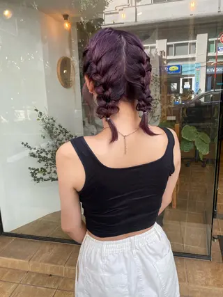 ミディアム カラー Joule銀座 石山あやのヘアスタイル