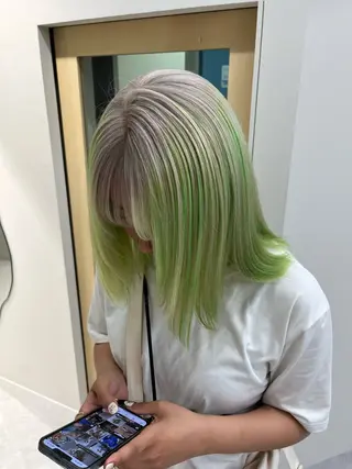 ショート ハイトーン/メンズ/ ボブ RINのヘアスタイル