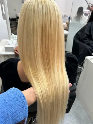 ロング カラー alpha. カラーエクステ下妻のヘアスタイル