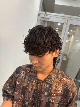 パーマ メンズ メンズスタイリスト✨ 助川龍哉のヘアスタイル