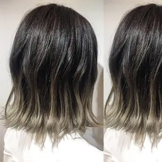 ミディアム カラー box mico. mutsumiのヘアスタイル