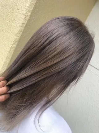 セミロング カラー レイヤーカット匠 イソザキノリユキのヘアスタイル
