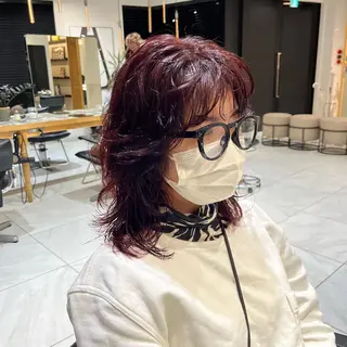 ロング パーマ ナミ🩶暗髪/暖色 ❤️/透明感/縮毛のヘアスタイル