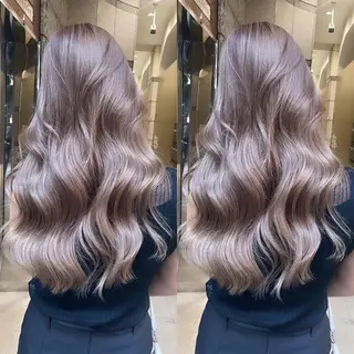 ロング カラー ヘアアレンジ 色気グレージュ 🤍kosuke🤍のヘアスタイル