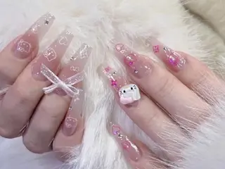 ネイル 🤎mini 🤍可愛らしいネイルのネイルデザイン