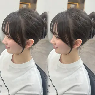 ミディアム ♡ザクザクレイヤー× うる艶透明感♡西島のヘアスタイル