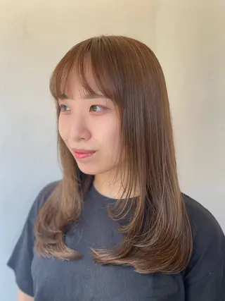 ロング カラー 髪質改善・小顔カット 🌺tsugumiのヘアスタイル