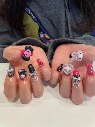 ネイル 束感まつ毛/ネイル/ LED♥KIRARAのマツエク・マツパデザイン