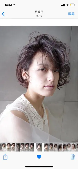 ショート ハイトーン/レイヤー /ケアブリーチ石川治のヘアスタイル