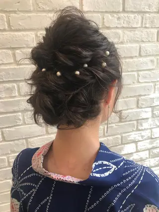 ヘアアレンジ 小野 かなこのヘアスタイル