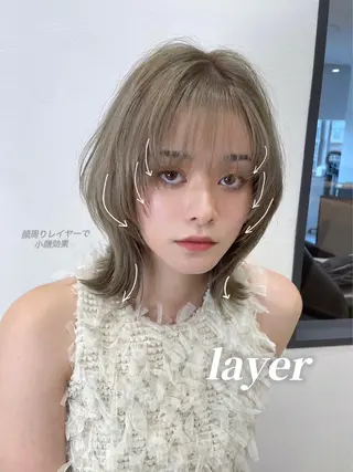 カラー ハイトーン特化🤍/ 韓国ボブ / ハルナのヘアスタイル