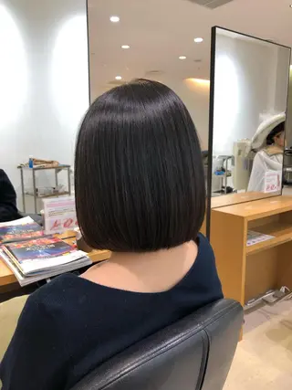 ミディアム 瀧尻 涼のヘアスタイル