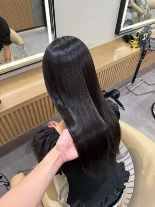 ロング 菅沢三奈/さいたま市 縮毛矯正/韓国ヘアのヘアスタイル