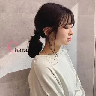 セミロング ヘアアレンジ Chara Chalone所属・今野 美栄のヘアスタイル