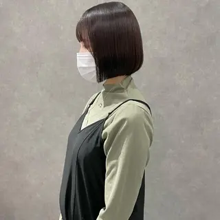 ミディアム カラー はちすか るかのヘアスタイル