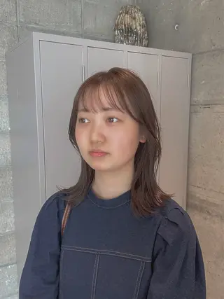 ミディアム カラー 艶髪推し🌿🫧 yukakoのヘアスタイル