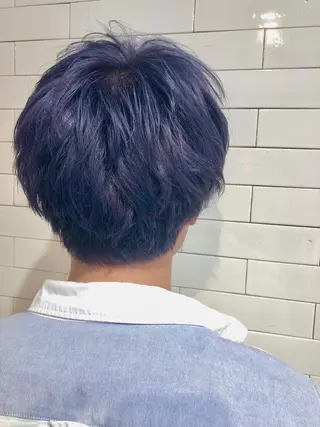 ショート メンズ 🤍髪質改善➕透明感 カラー🤍川上葵のヘアスタイル