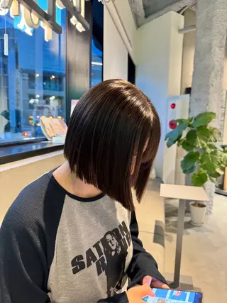 ショート 中瀬愛梨 /河原町/ハイトーンのヘアスタイル