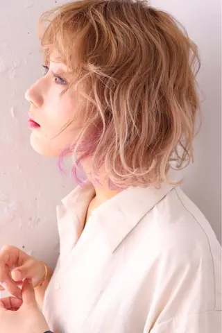 ショート カラー ヘアアレンジ エクステの神様 ▫️原島ユウヤ▫️のヘアスタイル