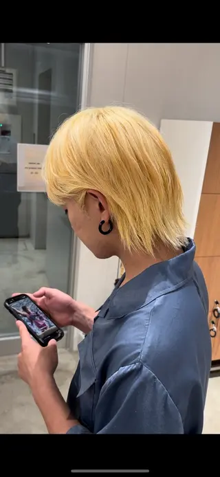 カラー メンズ 落ちる黒 森崎雄斗のヘアスタイル