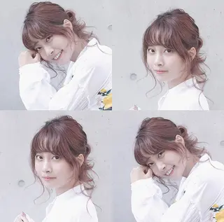 ヘアアレンジ 福島成美/髪質改善 縮毛矯正/カラーのヘアスタイル