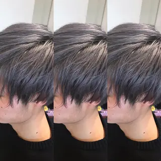 ショート カラー メンズ 大久保 隆蔵のヘアスタイル