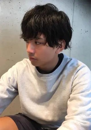 ショート パーマ メンズ Lumderica(ラムデリカ)所属・横浜/元町/石川町 ラムデリカYUKAのヘアスタイル